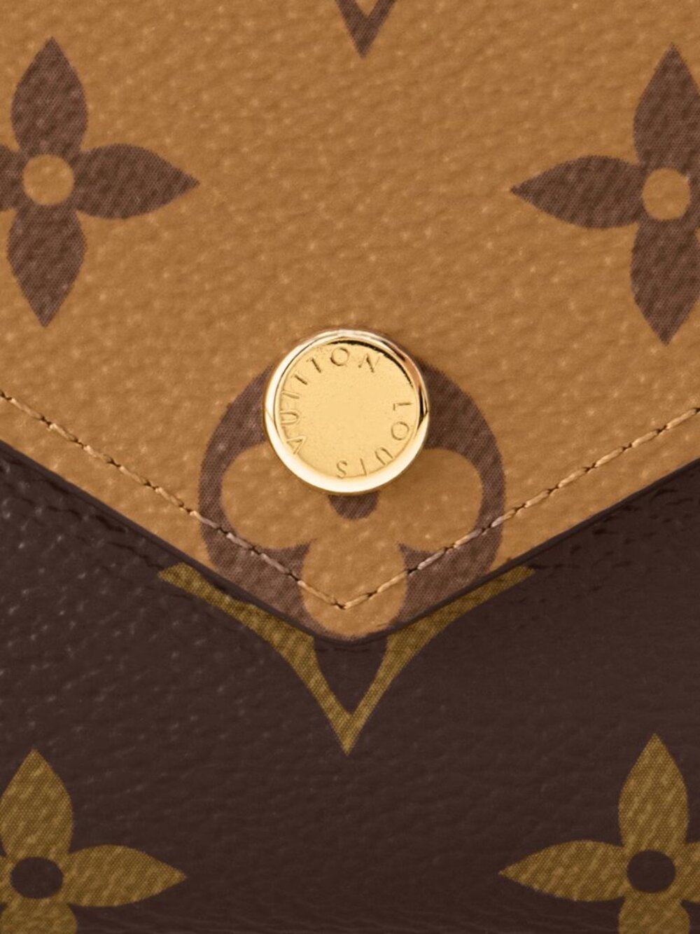 Louis Vuitton Victorine Wallet Monogram Reverse Compact Card Holder -Brown/Beige - Picture 6 of 10